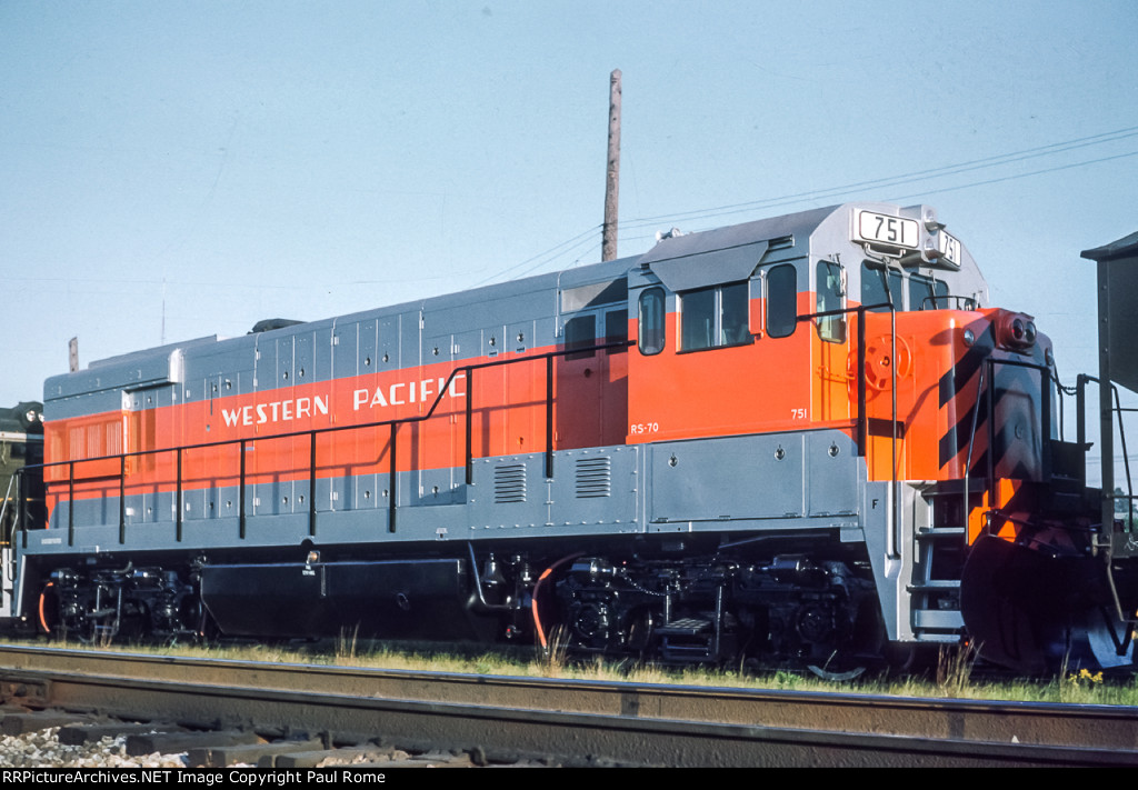 WP 751, GE U30B, NEW awaiting pick up and delivery